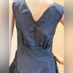 Max and Cleo Black Pleated Mini Cocktail Dress Photo 6