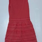 Ralph Lauren Lauren  Knit Dress Sleeveless‎ Fit & Flare Coral  S Layered Photo 0