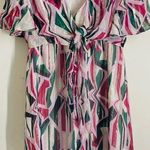 Ba&sh Beryl Rose Silk Faux Wrap Midi Dress size L (10) as seen on Kelly Ripa Photo 0
