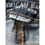 American Eagle  MIDI Super Stretch Dark Wash Denim Shorts Sz 4 PERFECT! Photo 3