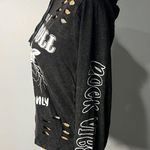 On Fire  Rock N Roll Vibes Hooded Shirt Cut Out Size Large Photo 5