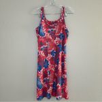 Columbia Red Blue Omni-Freeze Dress Women’s Medium PFG Summer Fishing Outdoor Photo 3