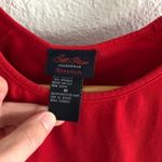Bill Blass 90s Vintage Red Stretch Top 3/4 Sleeves Photo 1