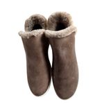 Olukai Brown Shearling Slip Photo 1