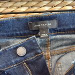 Ann Taylor Mid-Rise The Skinny Modern Fit Dark Wash Rhinestone Ankle Jeans, 2 Photo 7