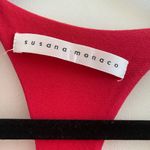 Susana Monaco  Red Scoop Neck Racerback Mini Dress With Shelf-Bra Size XS Photo 2