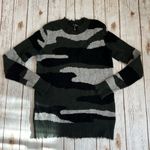 AQUA Cashmere Camo Jacquard Cashmere Sweater Photo 1