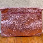 Pink and Gold Floral Print Clutch Bag Photo 4