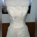 Elegant New Elegance Bridal Collection Organza Wedding Gown! White Size 10 Photo 3