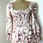 House of Harlow Leaf Print Midi, High Slit Photo 5