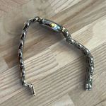 Caravelle by Bulova Ladies Watch Two Tone Weave Bracelet Silvery Dial Gold hands Photo 4