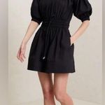 ALC Frank A.L.C. Maya Black Mini Dress Cotton Off Shoulder | Size 2 Photo 1