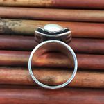 Silpada  Sterling Freshwater Pearl Ring Size 4.5 Photo 4