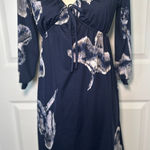 INC International Concepts Petite Floral Print Tie Front Dress Small Petite Blue Size undefined Photo 0
