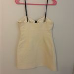 Love Shack Fancy  White Mini Dress with Black Bows Photo 2