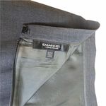 Vintage: Emanuel Ungaro ©️1990 ☻︎ Wool Menswear Inspired Pencil Skirt ☻︎ Grey Black Size 8 Photo 7