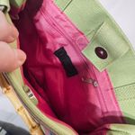 Tianni Ribbon Handbag Purse Bamboo Handles Mini Tote colorful bag Spring Easter Green Photo 3