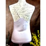 Drape Front Satin Cami V Back Astr The Label Bodysuit Champagne size S Photo 13