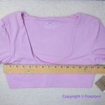 New! Set! Toast Swim crop surf bikini top High Waist, String Bikini Bottom, M Pink Size M Photo 3