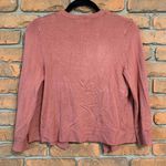 Loft Cardigan Sweater Womens XS Pink Open Front Knit Lightweight Casual Cropped Photo 1