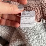 SheIn  Chevron Colorblock Drop Shoulder Teddy Pullover Photo 8