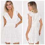Lulus  Flirtatious in Florence White Ruffled Eyelet Cotton Mini
Dress Photo 1