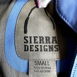 Sierra Designs Rain Jacket Zip Up Hooded Pockets Nylon Waterproof Blue Small Photo 1