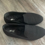 Birdies  Felted Wool Lined Ballet Flats House Shoes Slippers Black size 9 Photo 2