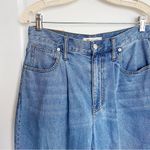 Madewell • Baggy Tapered Jean in Jewell Wash high rise balloon carrot leg pleat Photo 3