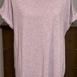 cupio Light Purple Short Sleeve Tee, Viscose, Polyester, Spandex, Size XL Photo 0