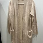 Theory Cream Long cashmere Cardigan Sweater Photo 1