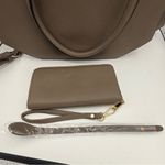 La Terre Chic Taupe PU Leather Shoulder Bag Set w/Matching Wallet Brown Photo 11