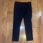 Calvin Klein  Power Stretch black dress leggings pants
velvet side stripe Large Photo 2