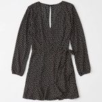 Abercrombie & Fitch Ruffle Hem Wrap Dress Photo 0