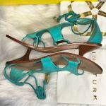 Trina Turk 1096. Evelyn Sandals in Aqua 7.5 Photo 0