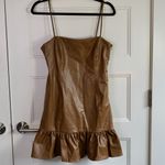 ZARA  FAUX LEATHER DRESS SIZE MEDIUM Photo 1
