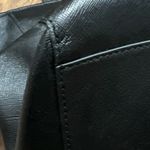 Tory Burch  Black Leather Tote Large Shimmery Photo 5