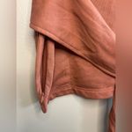 Nike  Dri-fit Studio Yoga Wrap V-Neck Rust Top Size L Photo 4