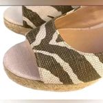 Chico's CHICO’S Zebra Print Sandals Women’s Simon Espadrille Wedge Slingback Heels 9 Photo 10