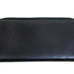 Coach Vintage 90's Black/Silver Trifold Leather Clutch Wallet Photo 4