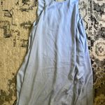 Sophie & Trey Satin Blue Dress Photo 4