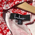 Lulus  Lean Close Red/White Floral Halter Neck Mini Swing Dress  Size XS New Photo 8