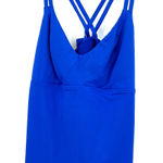 Athleta  size Large blue tank top‎ built in bra strappy athletic athleisure Photo 0