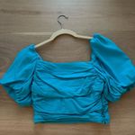 DO+BE  Teal Cropped Top Photo 1