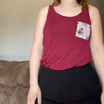 Workshop Floral Maroon  Tank Top Photo 1