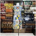 Dolce & Gabbana  Majolica Print A-Line Silk Dress Womens Size EU 46 US 10 White Photo 1