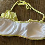 OP Ocean Pacific Trical Yellow Ruffle Swim Top, Small Photo 1