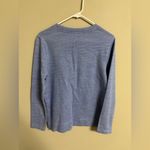 Disney  Parks Word Personality Mickey Mouse Lightweight Blue Sweatshirt Medium Photo 2