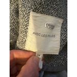 Avec Les Filles 1X Gray Herringbone Knit Open Front Blazer Jacket 1X Photo 6