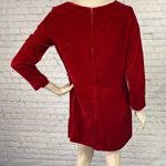 Vintage 60s Red Velvet GoGo Mod Mini Dress M/L Size M Photo 3